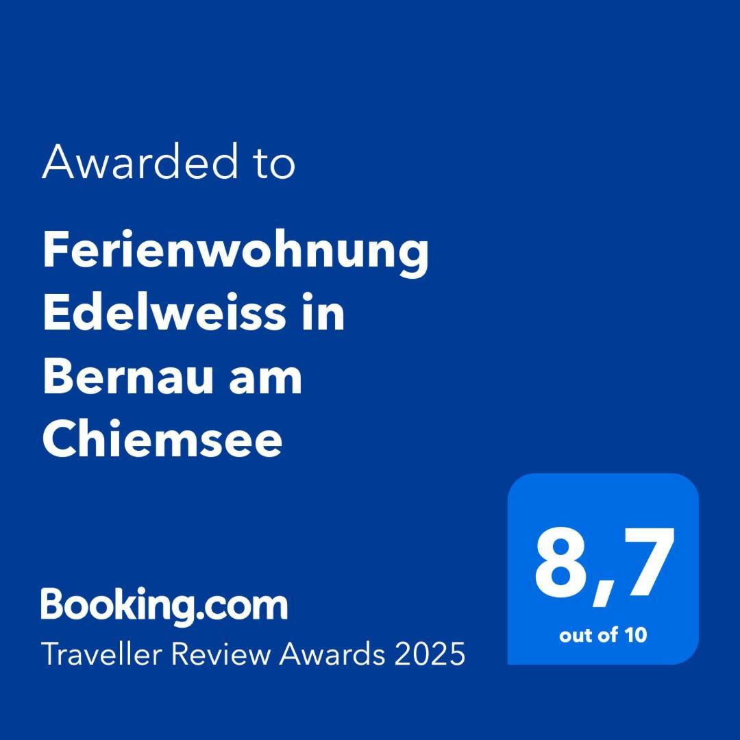 Ferienwohnung Edelweiss In 베르나우암히엠지 외부 사진